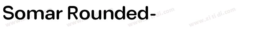 Somar Rounded字体转换